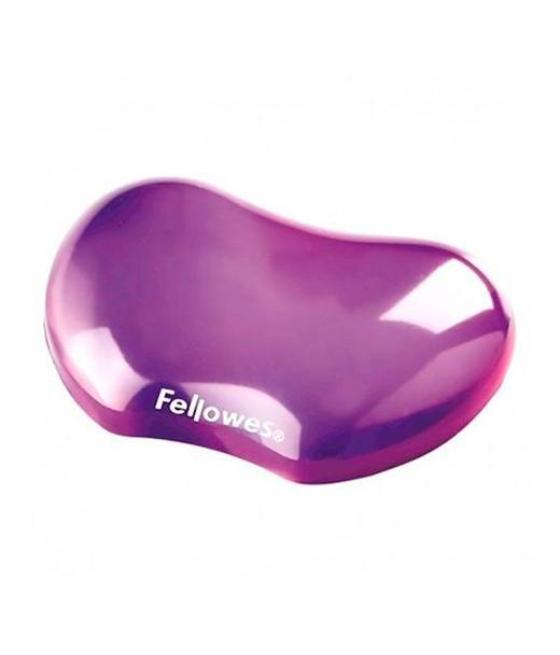 Fellowes reposamuñecas gel flexible crystal violeta