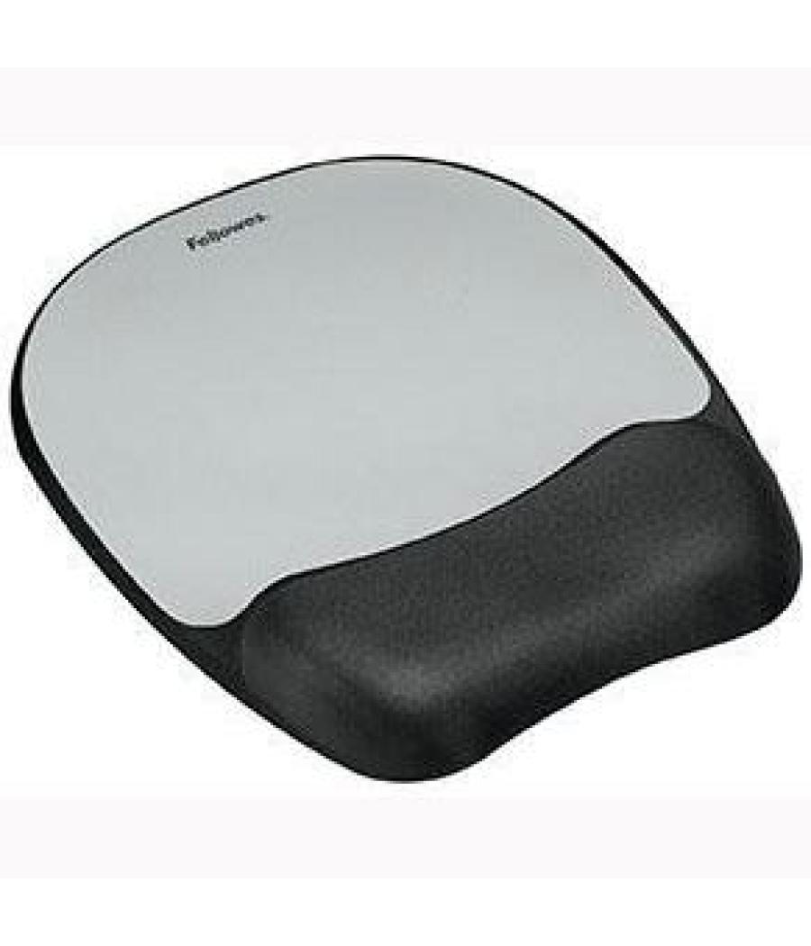Fellowes alfombrilla con reposamuñecas memory foam plateado