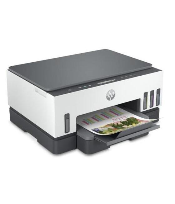 Hp equipo multifuncion inkjet color smart tank 7005 a4 wifi 3 en 1 gris/blanco