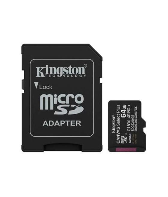 Kingston tarjeta de memoria micro sdxc canvas select plus 128gb c/adaptador