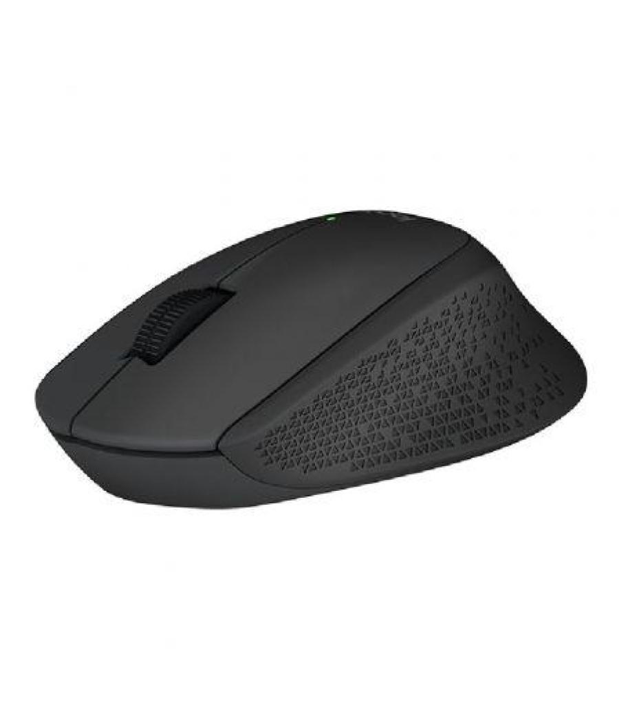 Logitech ratón m280 inalámbrico 1000ppp ergonómico diestro 3 botones negro