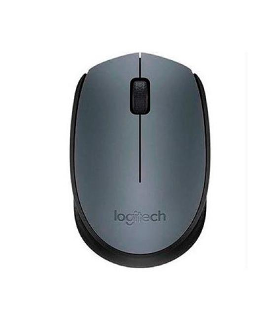 Logitech ratón m170 inalámbrico 1000ppp ambidiestro 2 botones gris