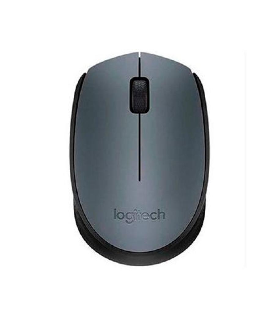 Logitech ratón m170 inalámbrico 1000ppp ambidiestro 2 botones gris