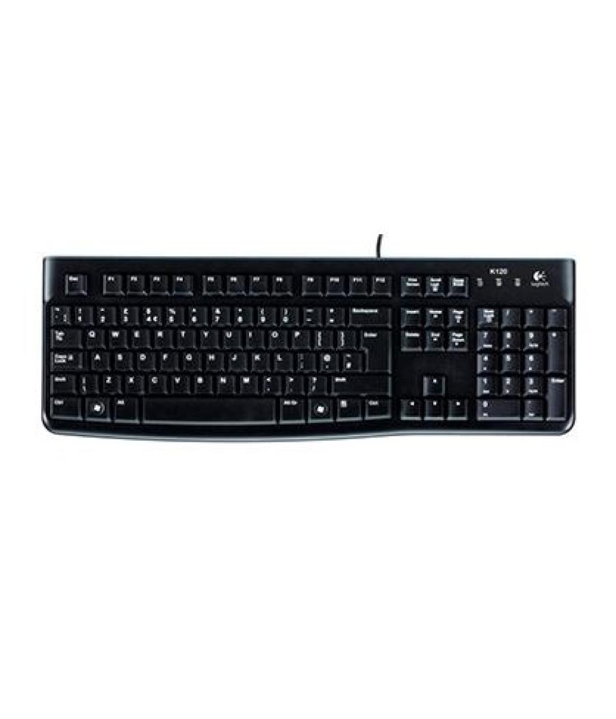 Logitech teclado k120 cable usb qwerty español negro