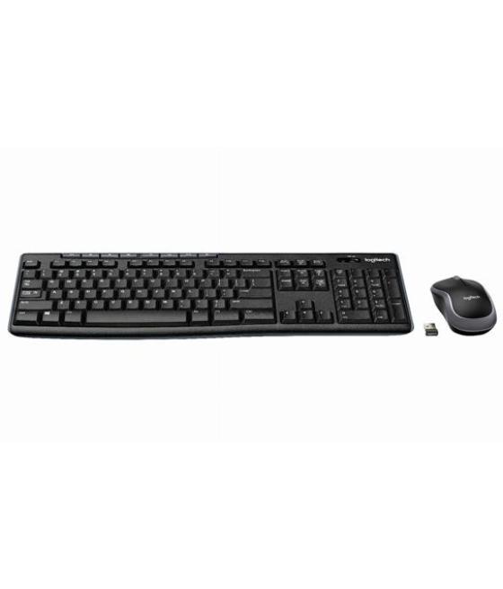 Logitech combo teclado   ratón desktop mk270 inalámbrico qwerty español negro