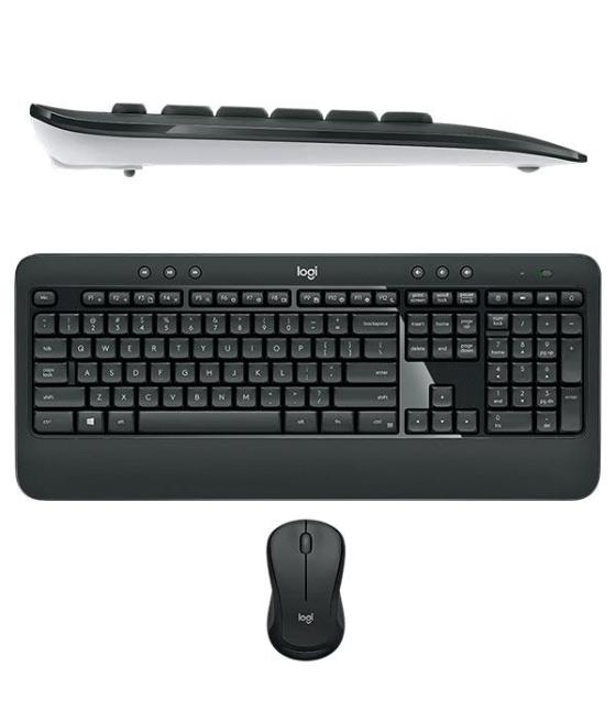 Logitech combo teclado + ratón mk540 inalámbrico negro
