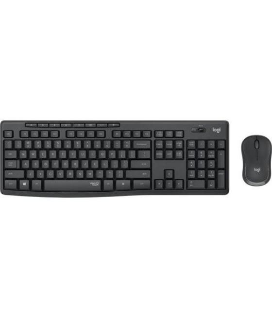Logitech combo teclado + ratón mk295 inalámbrico qwerty español grafito