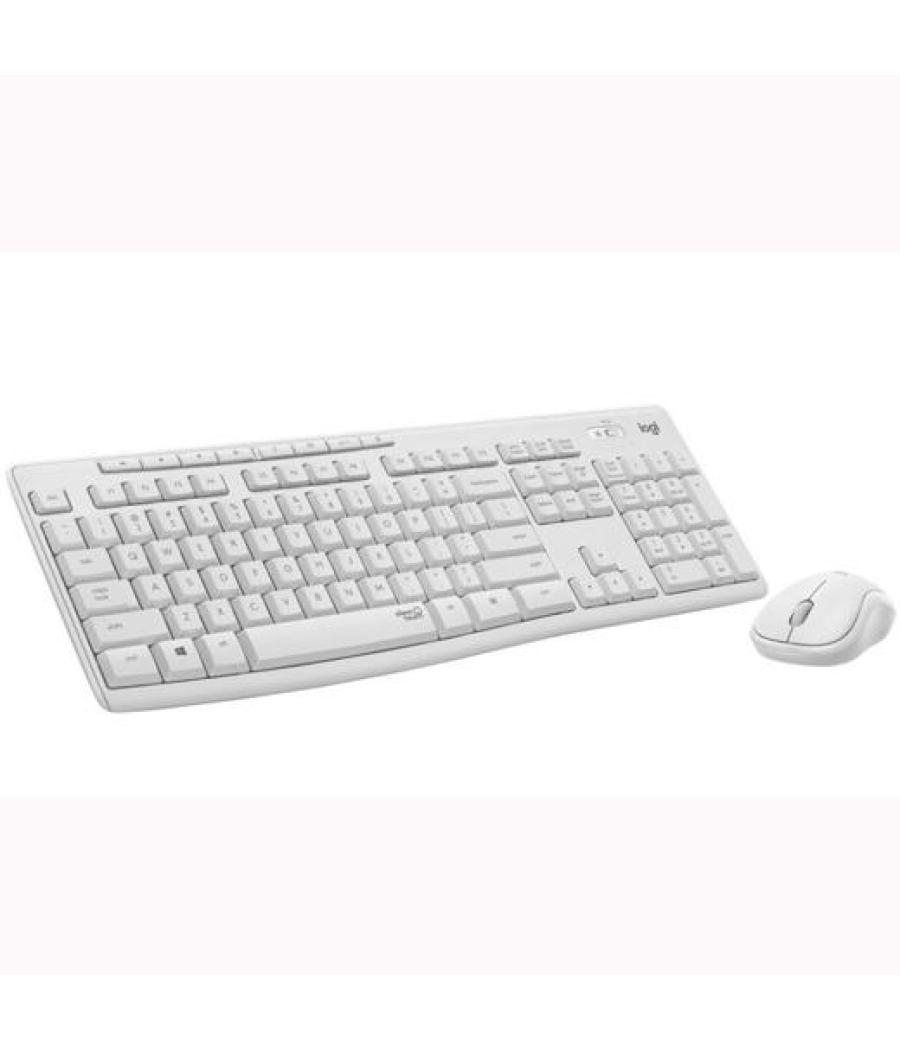Logitech combo teclado + ratón mk295 inalámbrico blanco