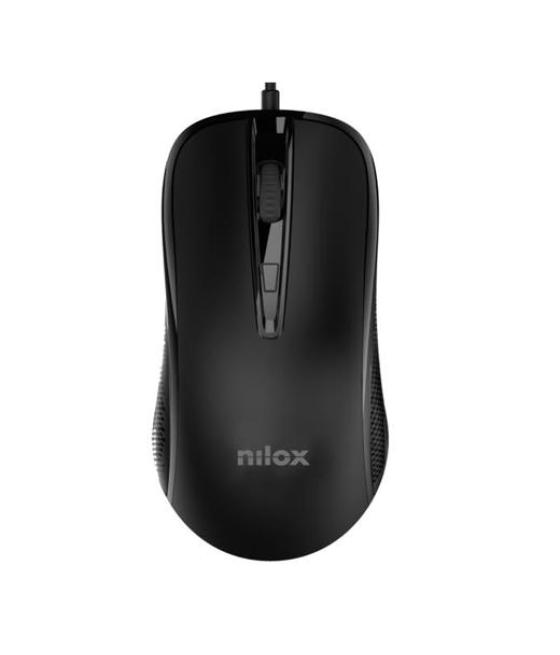 Nilox ratón cable usb 2400dpi negro