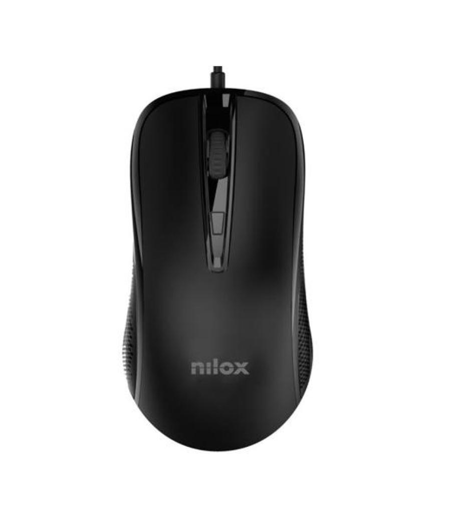 Nilox ratón cable usb 2400dpi negro