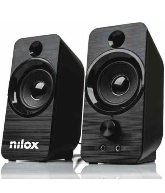 Nilox altavoces pc 6w usb negro