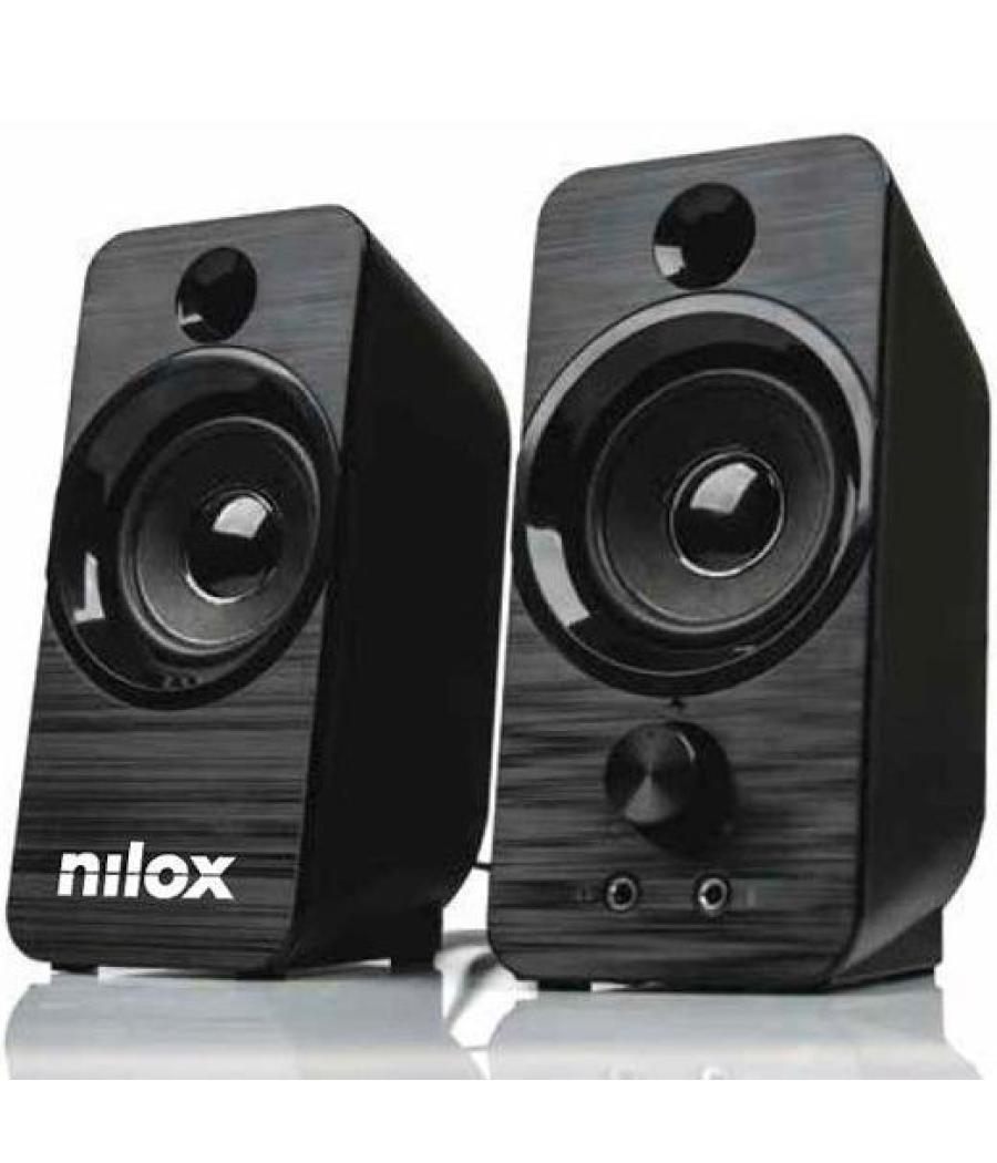 Nilox altavoces pc 6w usb negro