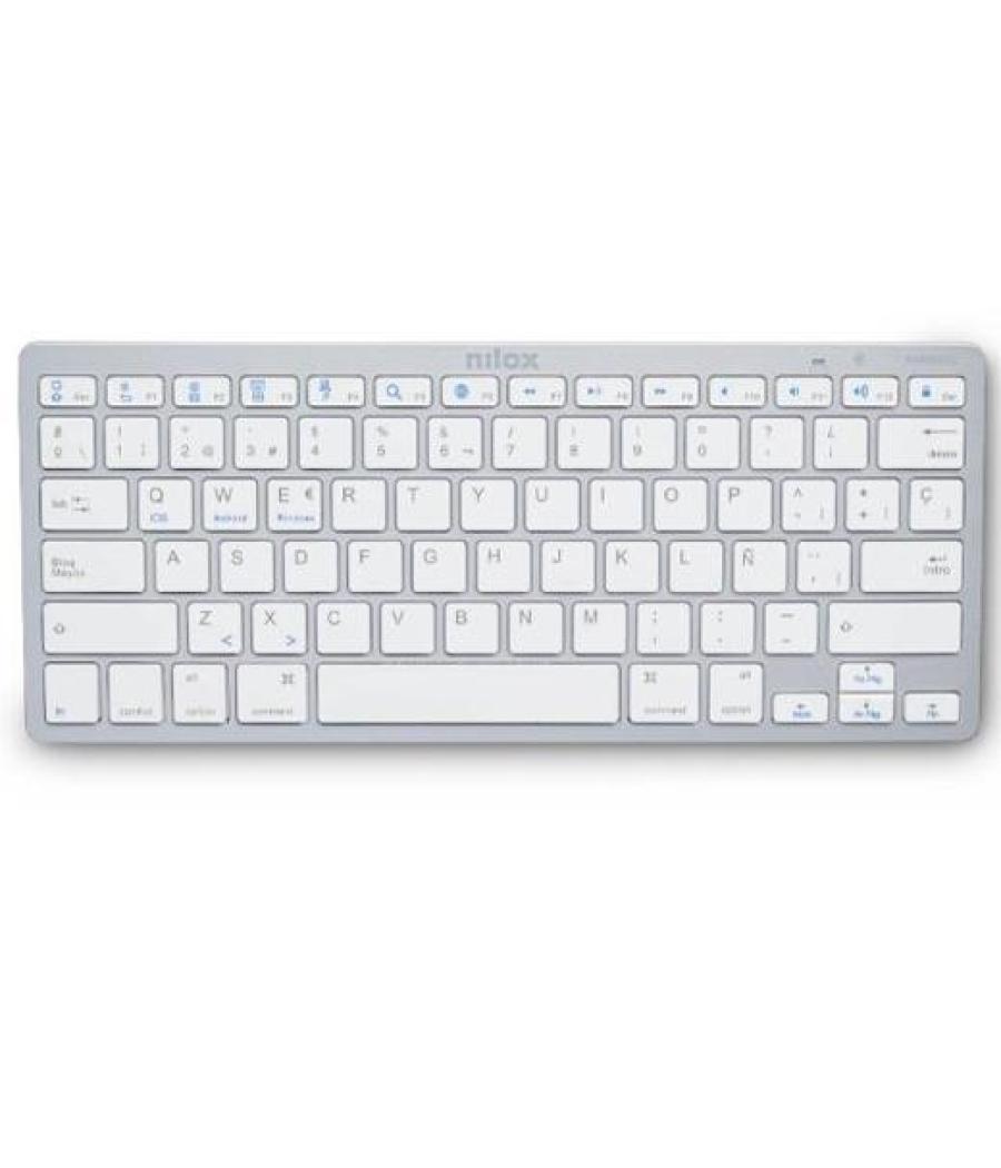 Nilox teclado bluetooth blanco