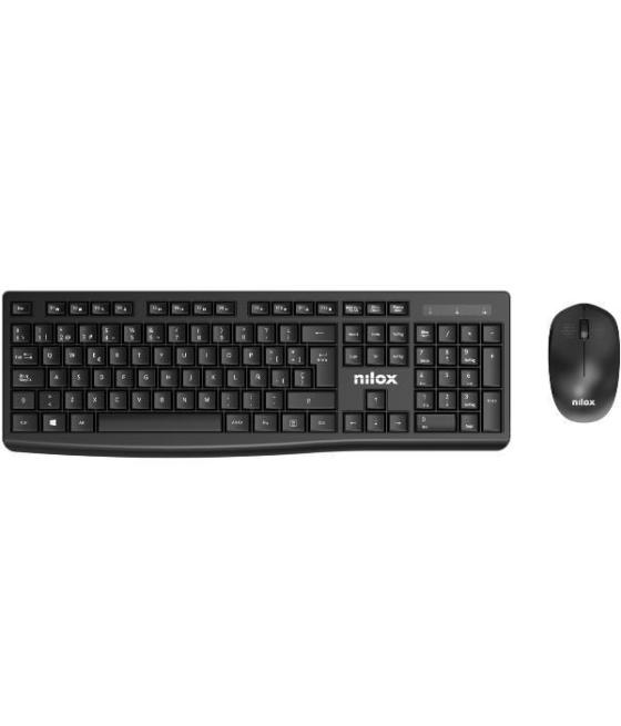 Nilox combo teclado   ratón inalámbrico negro