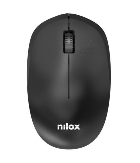 Nilox ratón inalámbrico 1000ppp 3 botones negro