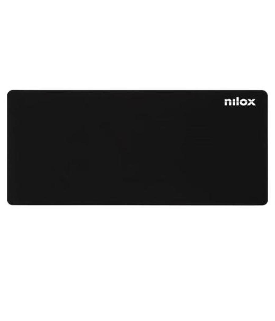 Nilox alfombrilla extra-grande para raton negro