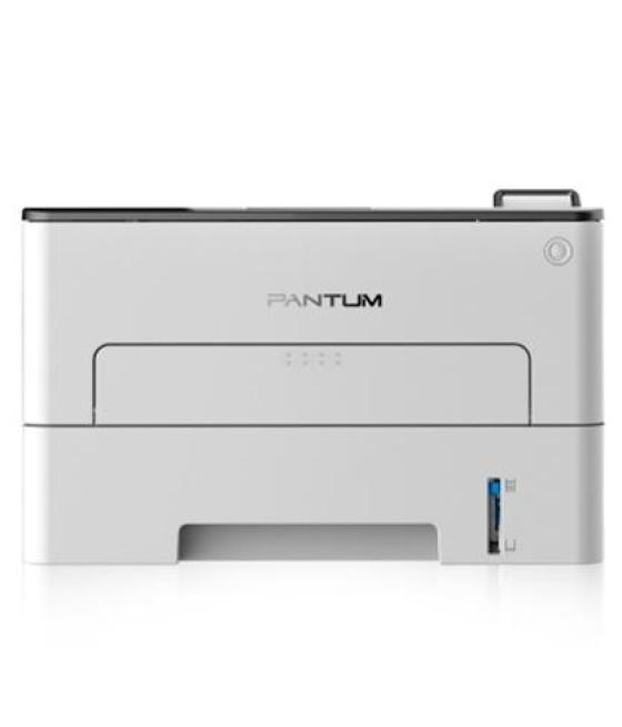 Pantum impresora láser monocromo a4, 1200x1200 ppp, 30 ppm, 250 hojas, duplex, gdi, mem. 128mb, ubs 2.0, tarjeta red, wifi - nfc