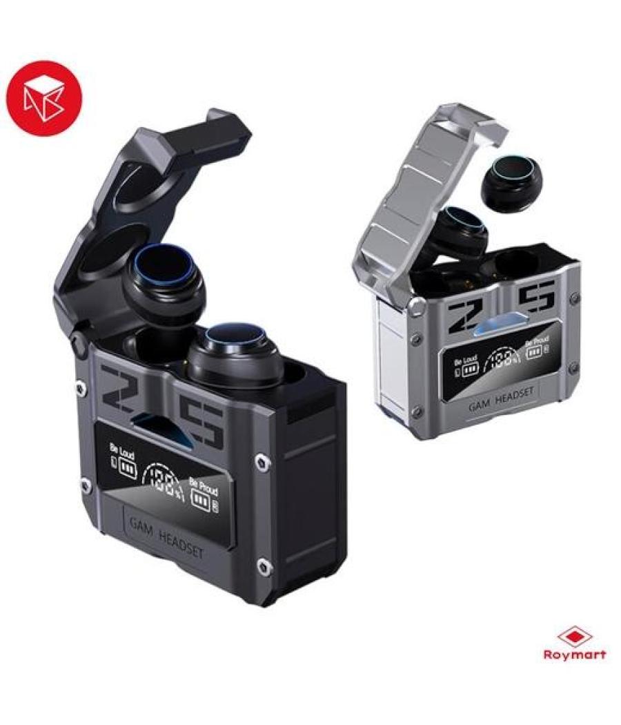 Roymart auriculares m 25 tws bluetooth 5.0 silver color