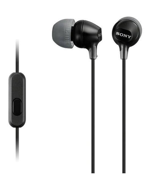 Sony auriculares ex-15ap internos ligeros c/micrófono conector jack 3.5 negro