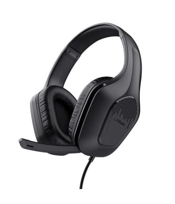 Trust auriculares gaming gxt 475 zirox headset c/ microfono diadema ajustable jack 3.5.mm negro