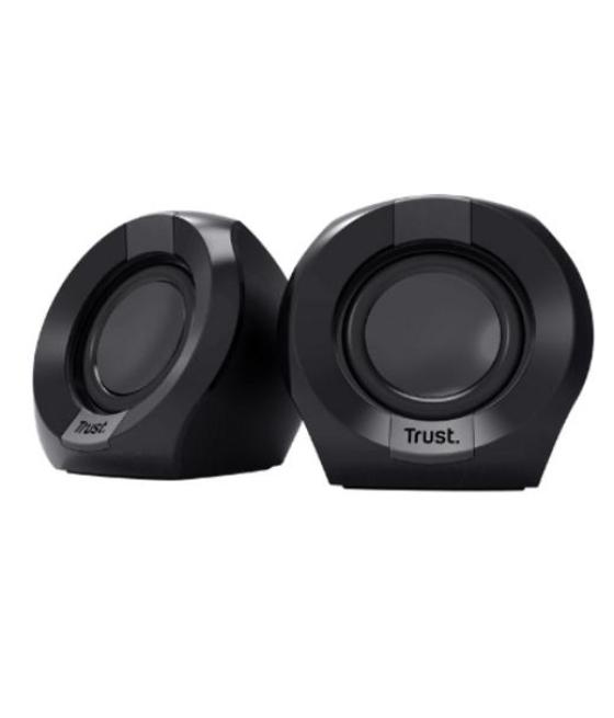 Trust altavoces 2.0 polo 8w rms alimentados por usb control volumen negro