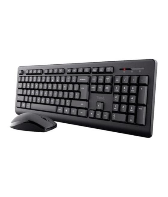 Trust combo teclado   ratón inalámbrico primo qwerty español negro