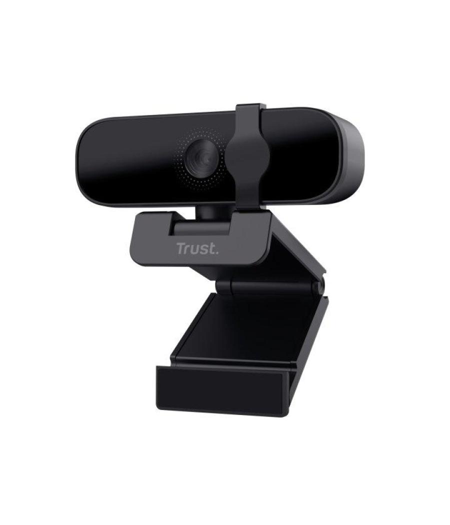 Trust webcam tanor full hd microfono negra