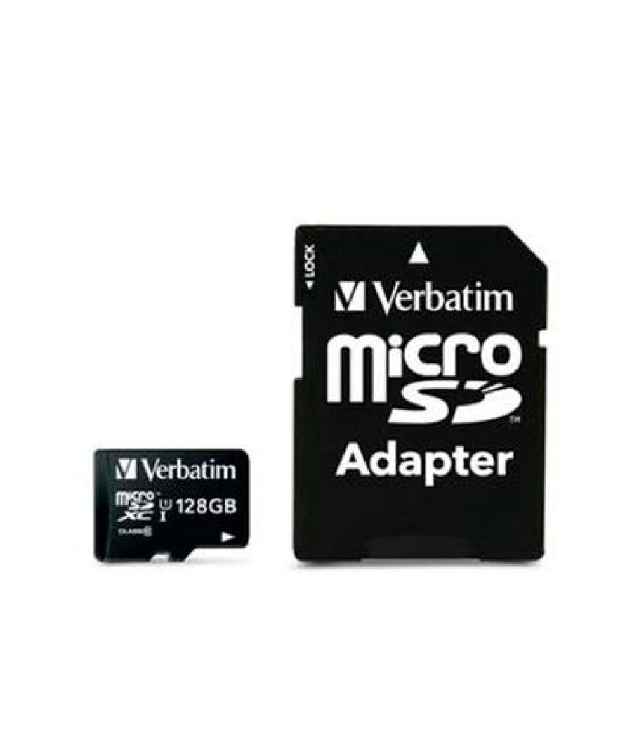 Verbatim micro sdhc 128gb clase 10 c/adaptador