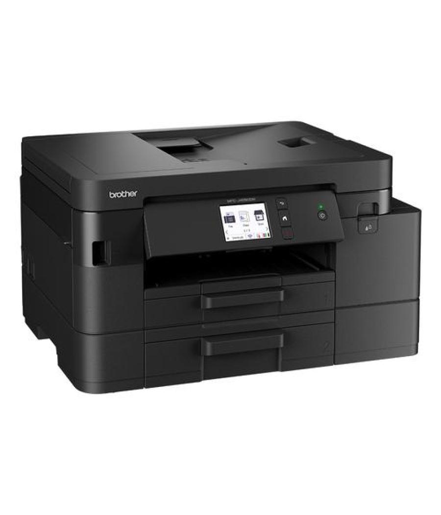 Brother equipo multifunción inkjet color a4, lan, wifi, nfc, fax dúplex y gran capacidad de papel 4 en 1 mfcj4550dw negra