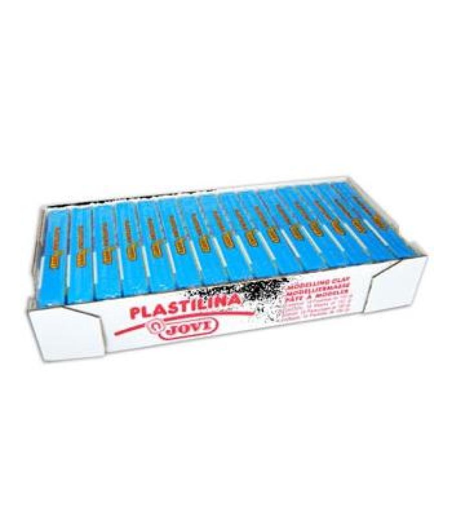 Jovi plastilina school pastilla 150gr azul claro caja 15 ud