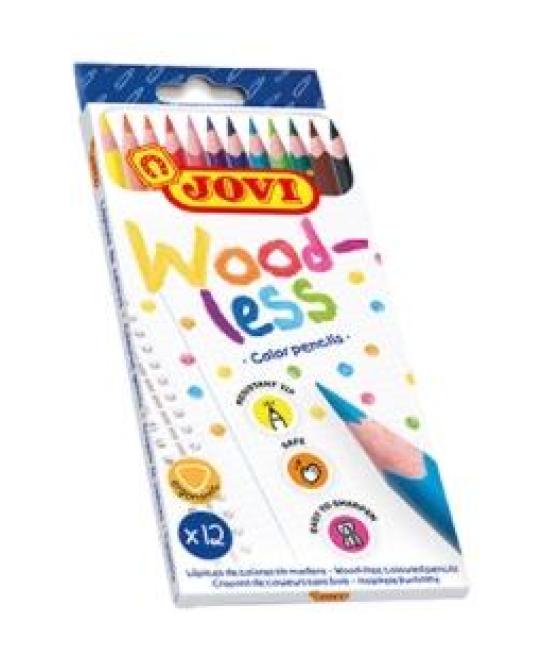 Jovi lápices de colores woodless c/surtidos estuche 12 ud