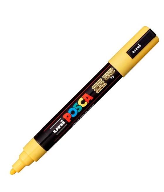 Posca marcador pc-5m no permanente punta forma de bala 1,8 - 2,5 mm amarillo pajizo