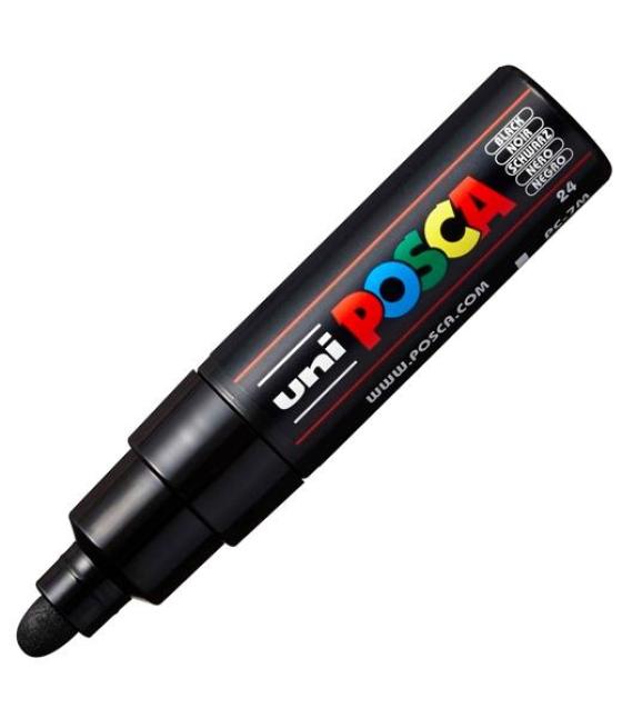 Posca marcador pc-7m no permanente punta forma de bala 4,5-5,5mm negro