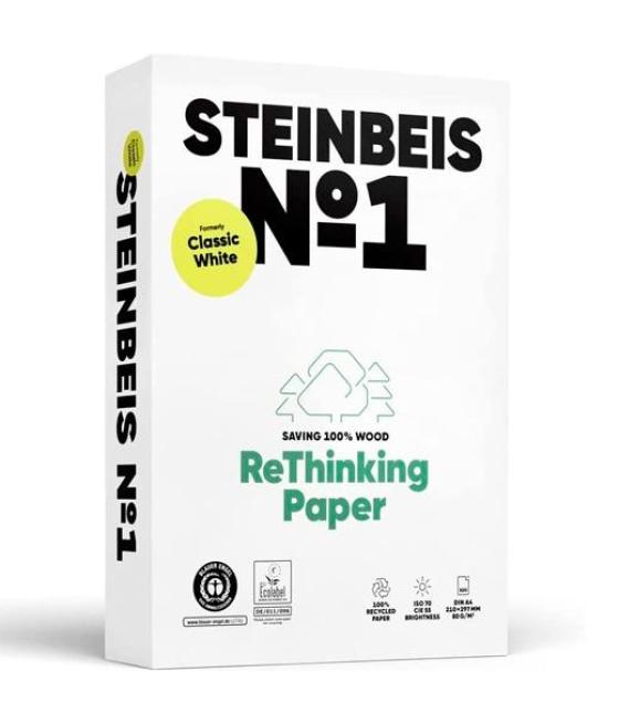 Papel din a4 80gr reciclado -300u-