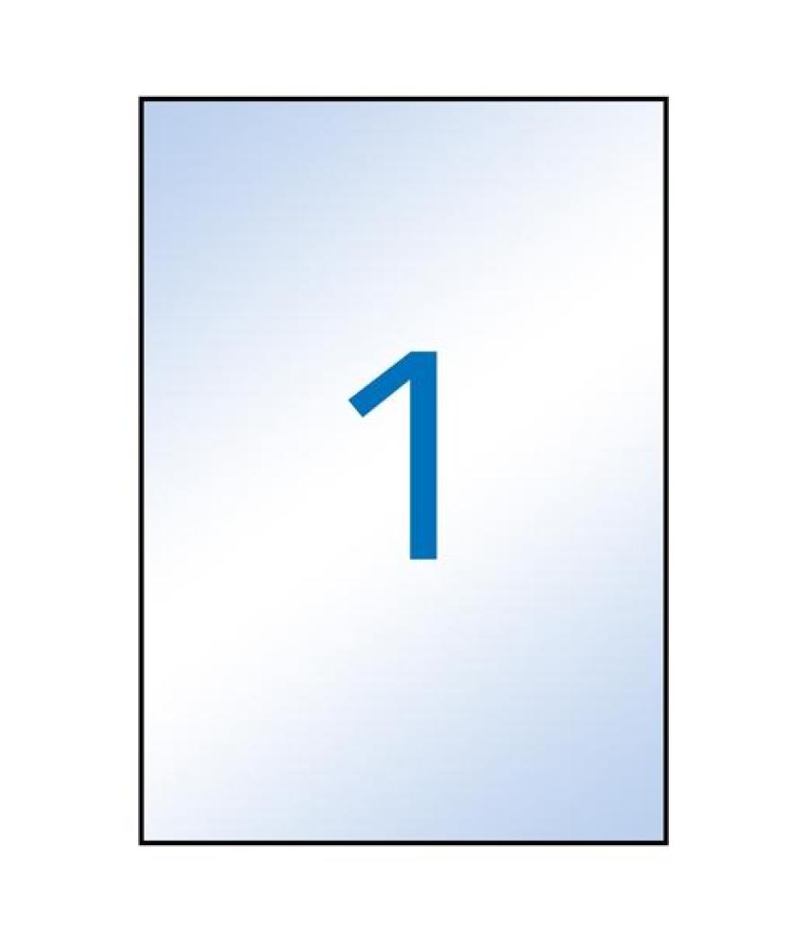 Apli etiquetas adhesivas 210x297mm inkjet c/rectos 1 x 10h transparente