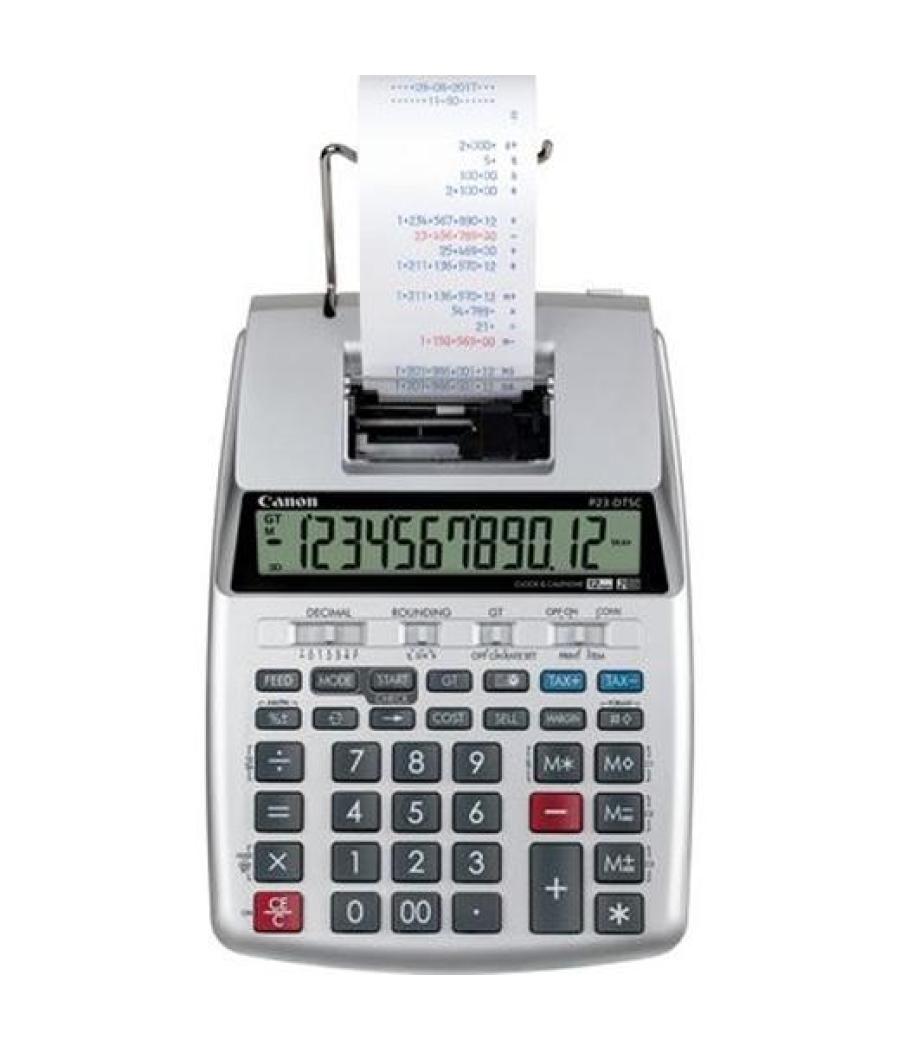 Canon calculadora impresion p23-dtsc 4 decimales gris