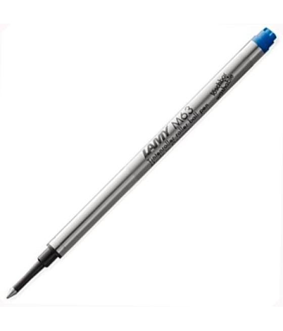 Lamy recambio para rollers con capuchon m63 punta media tinta azul
