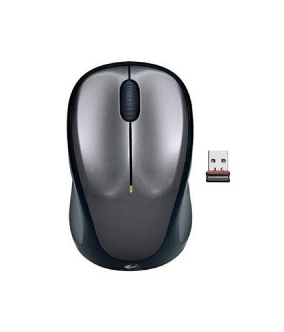 Logitech ratón m235 rf inalámbrico 1000ppp ambidiestro 3 botones compacto gris/negro