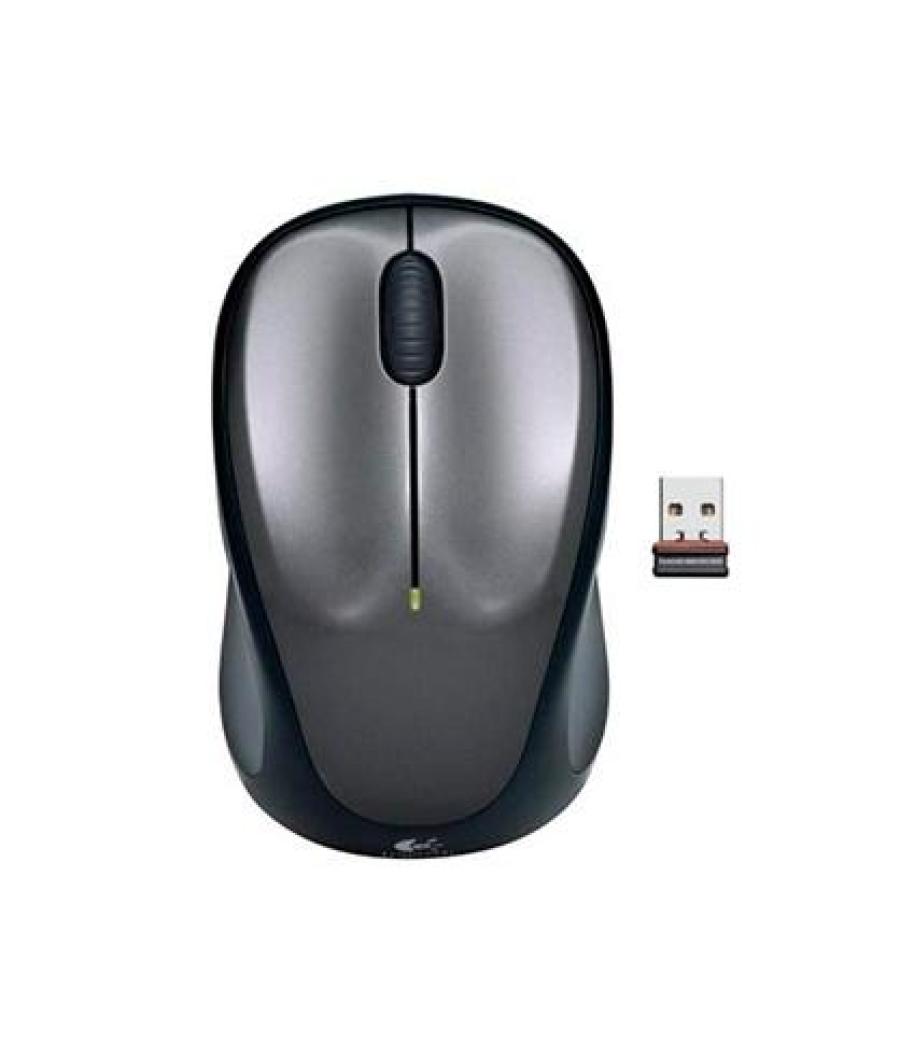 Logitech ratón m235 rf inalámbrico 1000ppp ambidiestro 3 botones compacto gris/negro