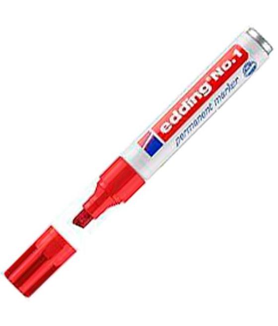 Edding marcador permanente nº 1 rojo pack 10 unidades