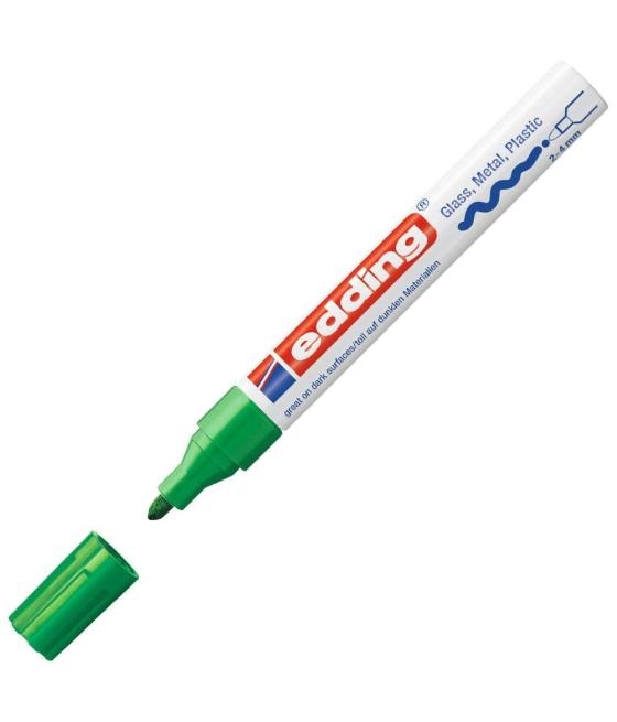 Edding marcador permanente 750 tinta opaca brillante verde