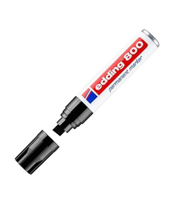 Edding marcador permanente 800 negro pack 5 unidades
