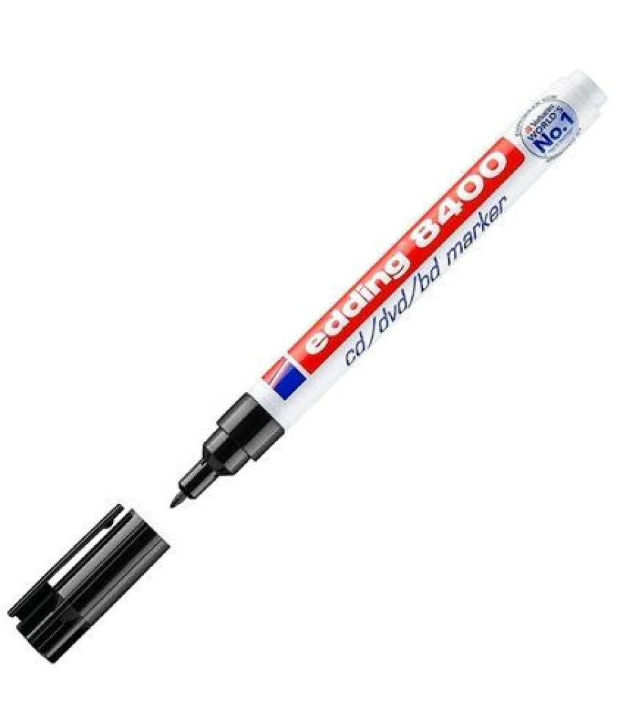 Edding marcador permanente 8400 para cd/dvd/bds negro