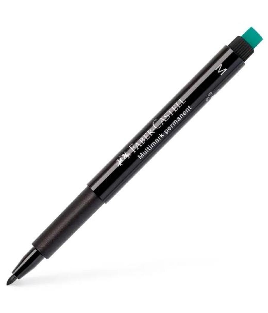Faber castell rotulador permanente multifuncional multimark m con goma integrada negro