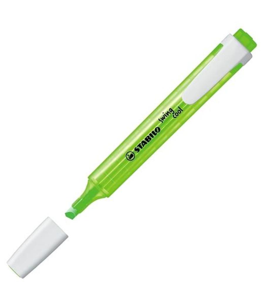 Stabilo marcador fluorescente swing cool pastel chispa de lima caja 10 ud