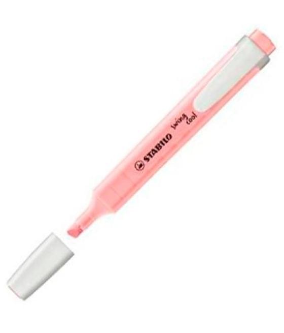 Stabilo marcador fluorescente swing cool pastel rosa cerezo en flor caja 10 ud