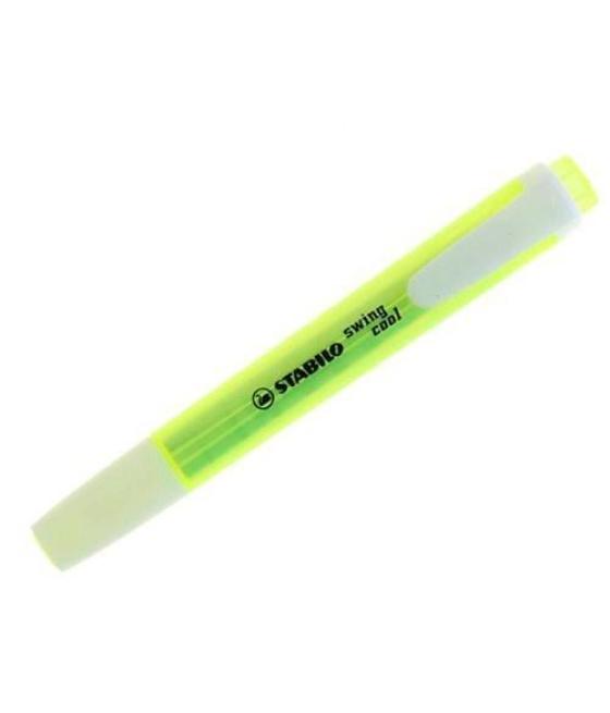 Stabilo marcador fluorescente swing cool amarillo caja 10 ud
