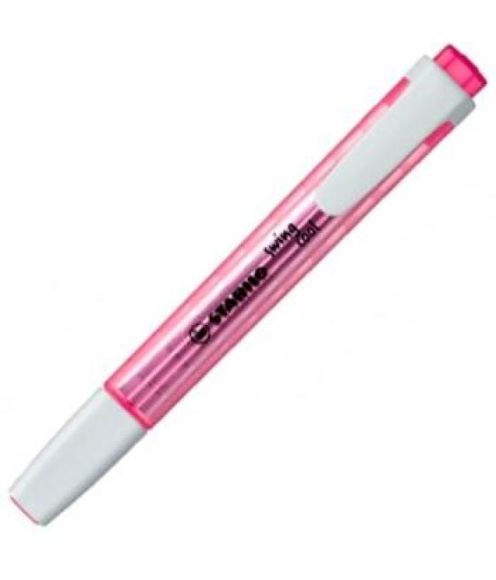 Stabilo marcador fluorescente swing cool rosa caja 10 ud