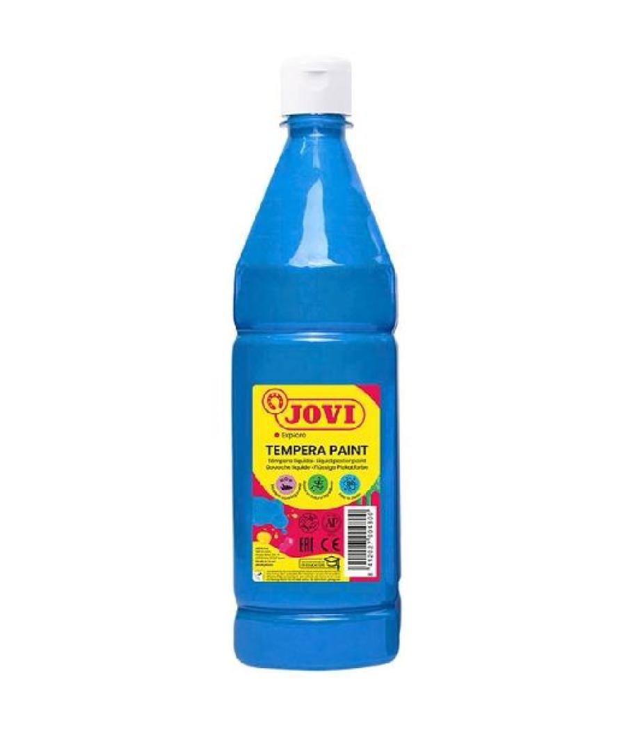 Jovi témpera líquida paint azul cyan botella 1000ml
