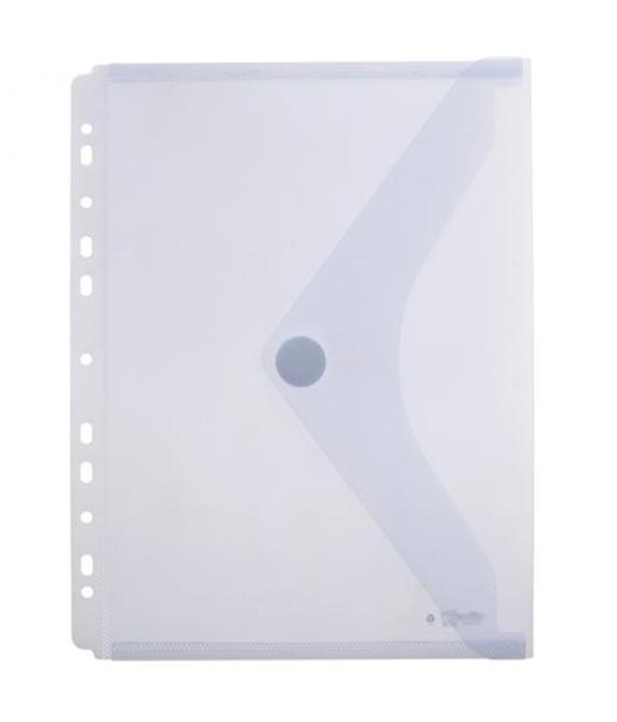 Office box carpeta sobre con velcro classic a4  multitaladro plástico touch cristal